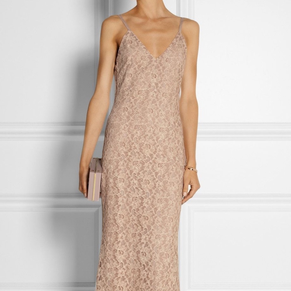 Alice + Olivia Laura rose lace maxi dress NWT